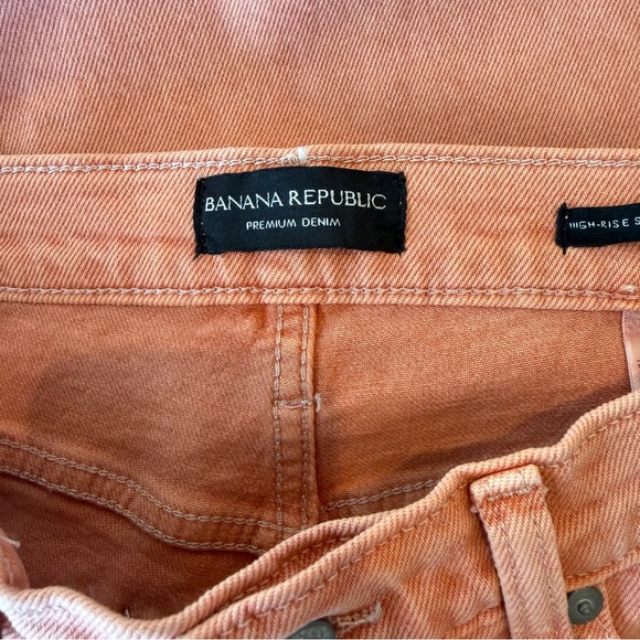 Banana Republic High-Rise Slim Jeans Size 28 Short Rose Quartz Terracotta - Picture 4 of 12